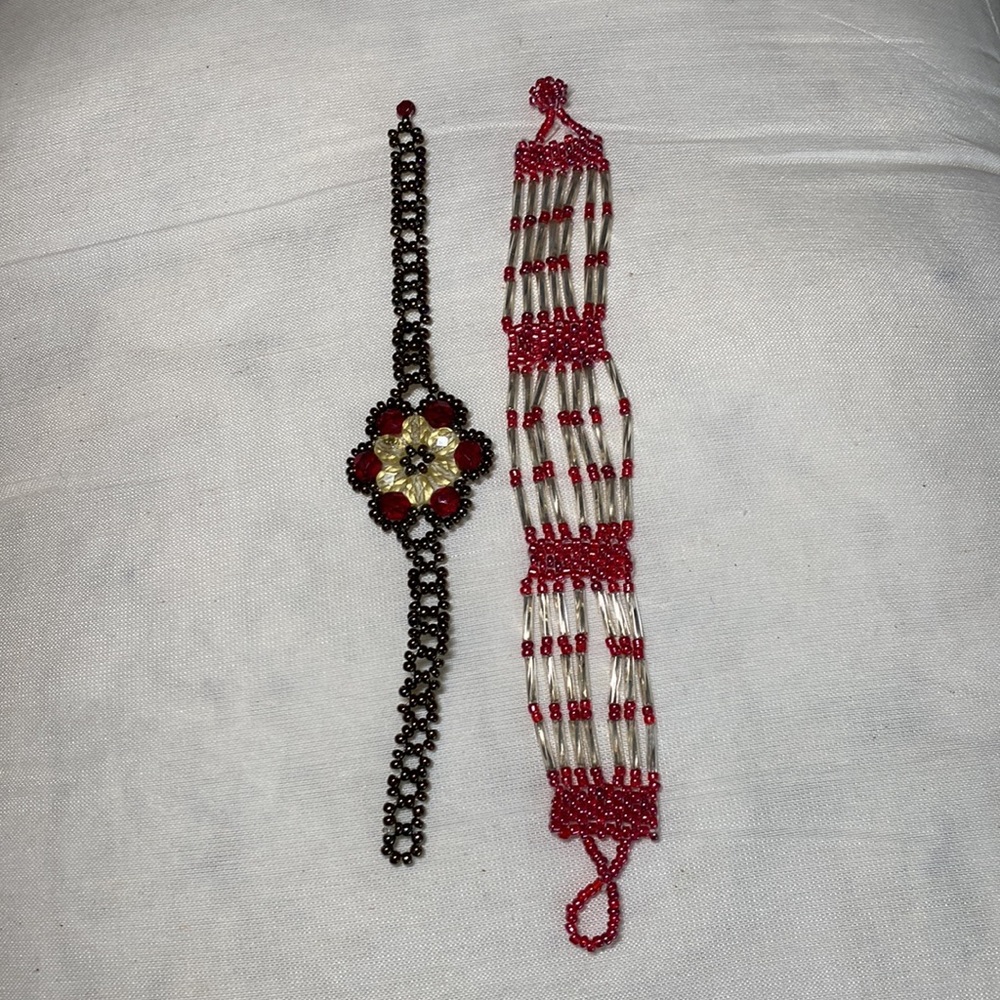 Pair of handmade bracelets